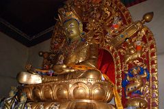 15 Rongbuk Monastery Padmasambhava Guru Rinpoche Statue In Side Chapel.jpg